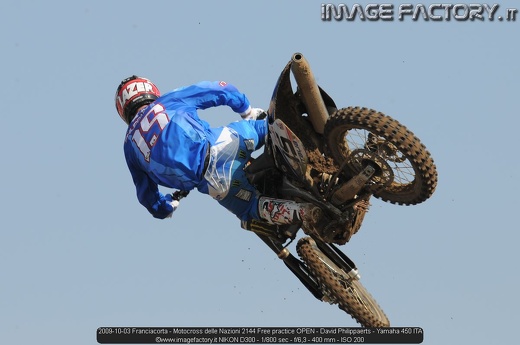 2009-10-03 Franciacorta - Motocross delle Nazioni 2144 Free practice OPEN - David Philippaerts - Yamaha 450 ITA